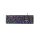 Cosmic Byte CB-GK-12 Neon Rainbow Backlit Mechanical Keyboard with Blue Switch (Black) 